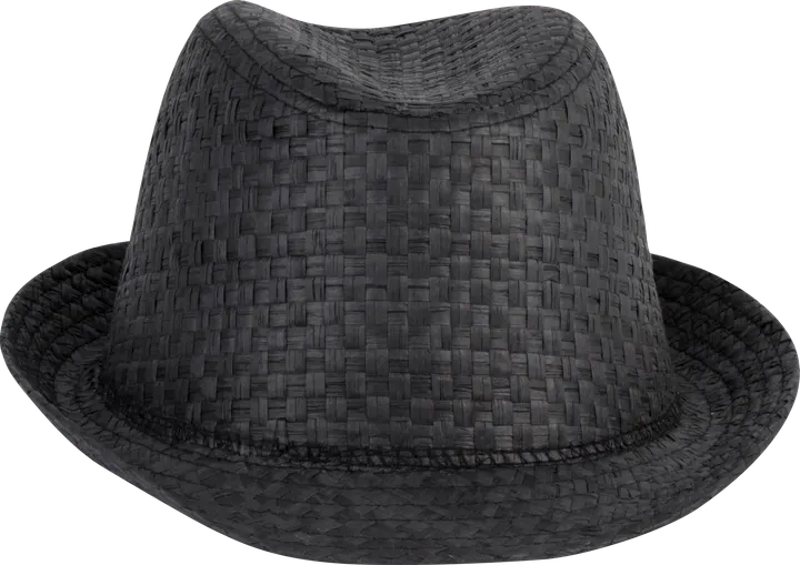 Chapeau de paille style Panama rétro Black