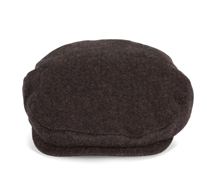 Béret duckbill Herringbone Chocolate