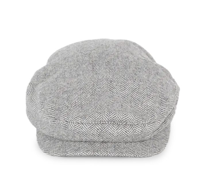 Béret duckbill Herringbone Light Grey