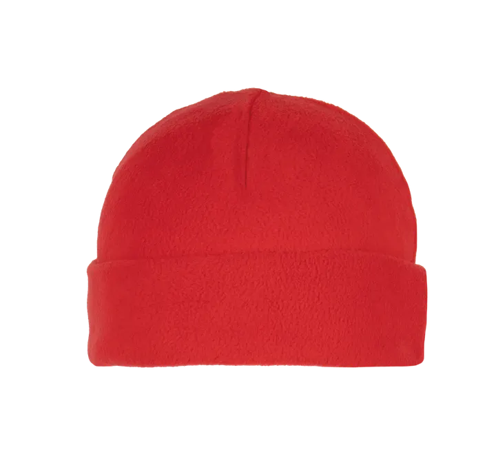 Bonnet recyclé micropolaire avec revers Red