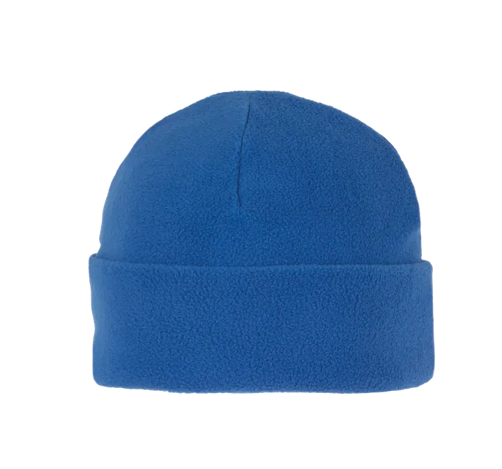 Bonnet recyclé micropolaire avec revers Royal Blue