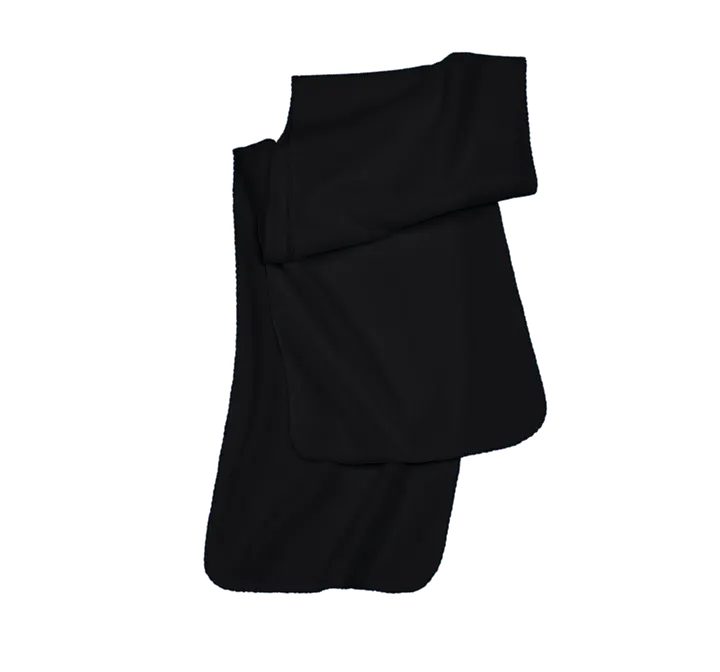 Recycelte Schal aus Mikrofleece Black
