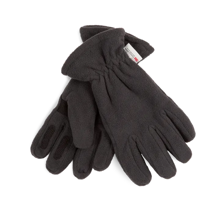 Recycelte Handschuh aus Mikrofleece und Thinsulate Dark Grey