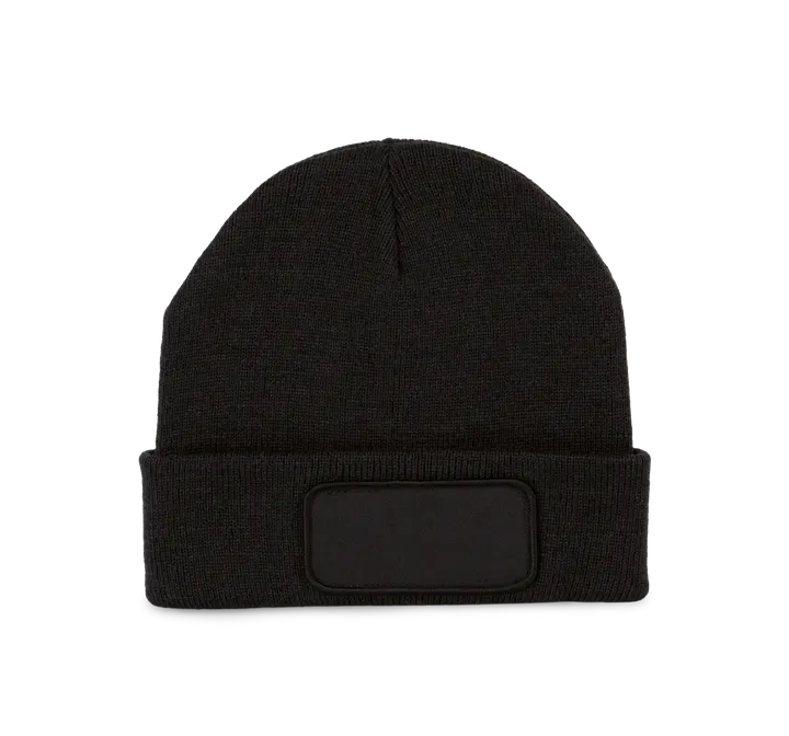 Bonnet recyclé avec patch Black