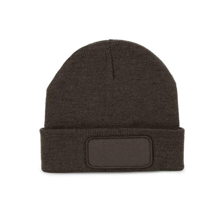 Bonnet recyclé avec patch Dark Khaki