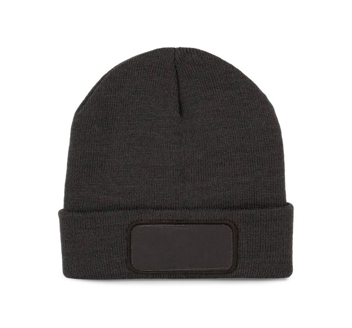 Bonnet recyclé avec patch et doublure Thinsulate™ Dark Grey