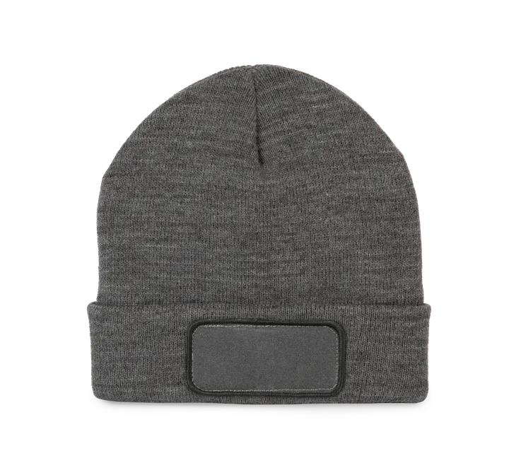 Bonnet recyclé avec patch et doublure Thinsulate™ Grey Heather