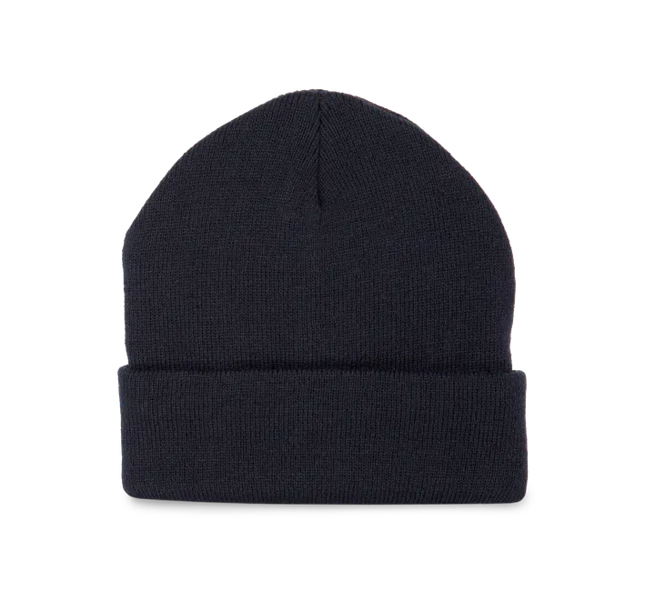 Bonnet recyclé avec revers tricoté Navy