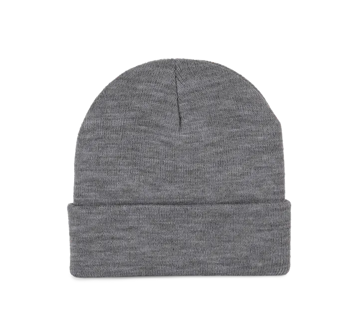 Bonnet recyclé avec revers tricoté Oxford grey