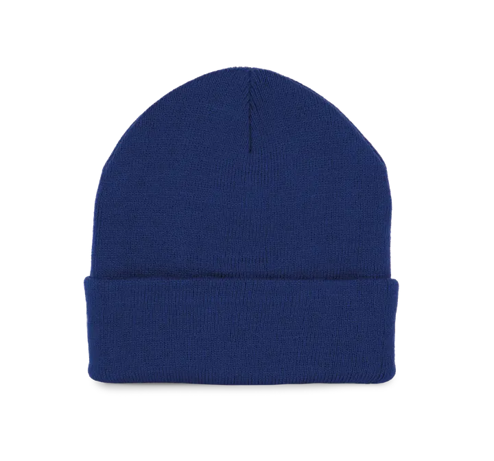 Bonnet recyclé avec revers tricoté Royal Blue
