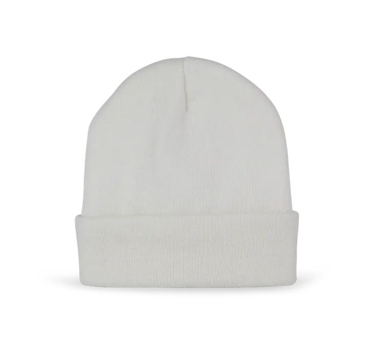 Bonnet recyclé avec doublure Thinsulate™ White
