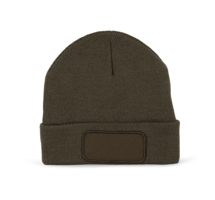 Mütze mit Patch und Thinsulate-Futter Dark Khaki