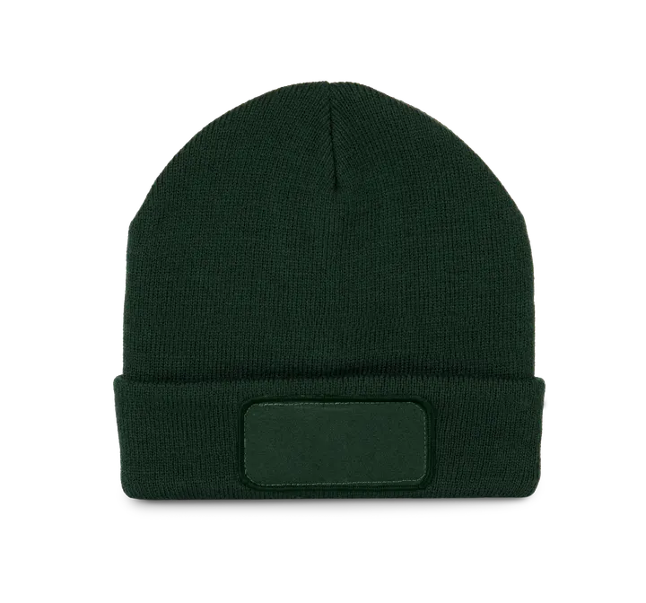 Mütze mit Patch und Thinsulate-Futter Forest Green