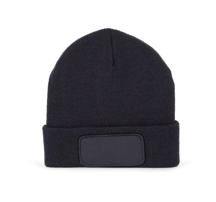 Mütze mit Patch und Thinsulate-Futter Navy