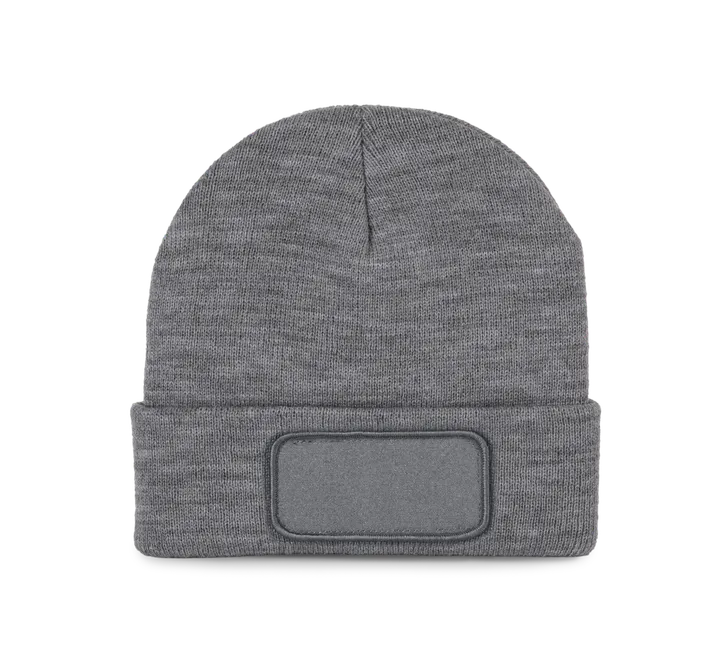 Mütze mit Patch und Thinsulate-Futter Oxford grey