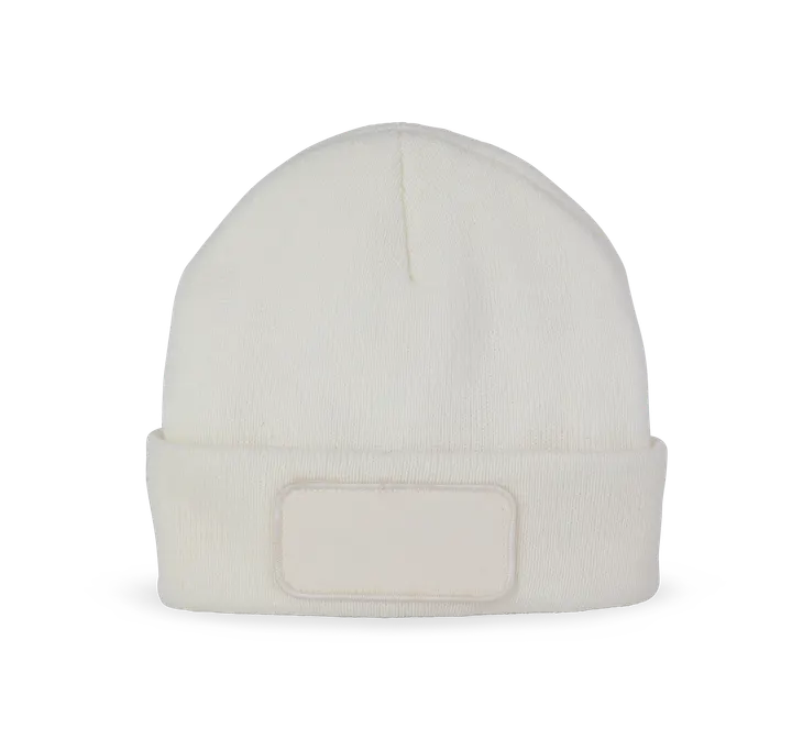 Mütze mit Patch und Thinsulate-Futter White