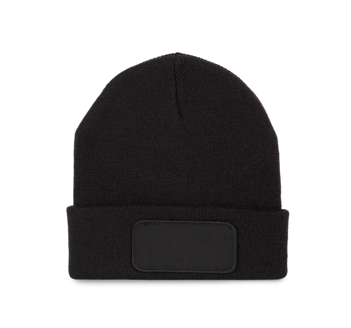 Mütze mit Patch Black