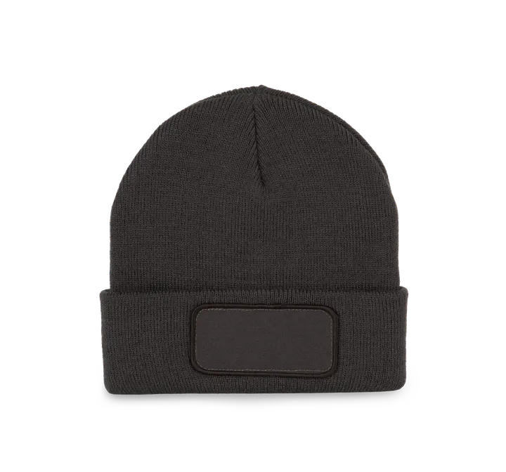 Mütze mit Patch Dark Grey