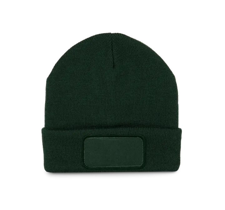 Mütze mit Patch Forest Green