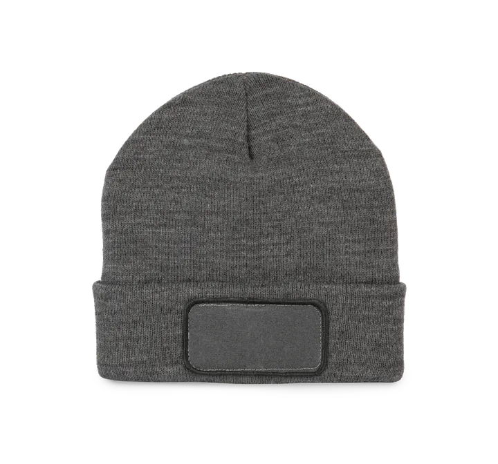 Mütze mit Patch Grey Heather