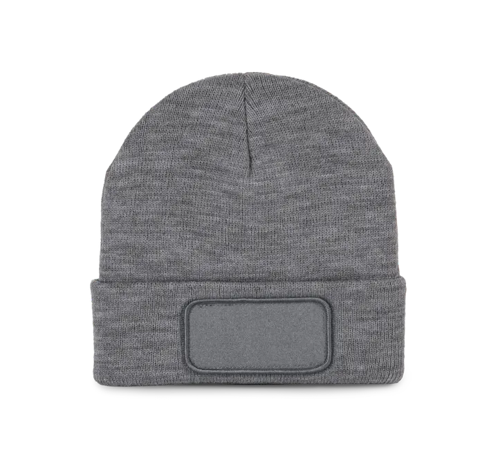 Mütze mit Patch Oxford grey