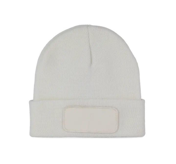 Mütze mit Patch White