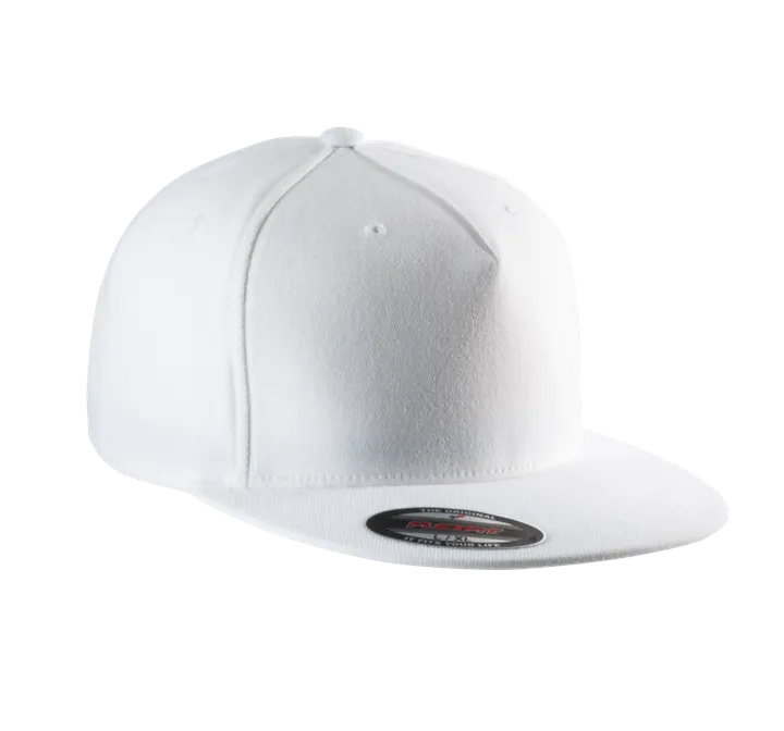 Casquette Flexfit - 5 panneaux White