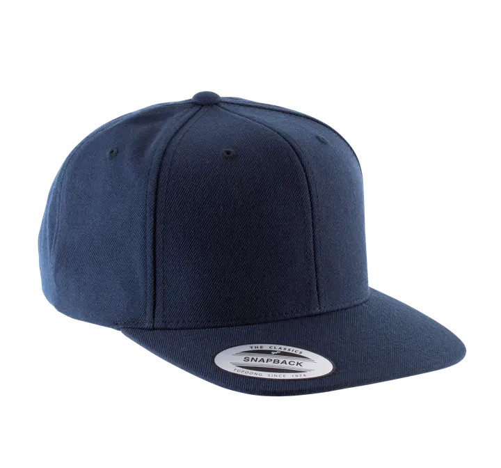 Casquette visière plate - 6 panneaux Navy