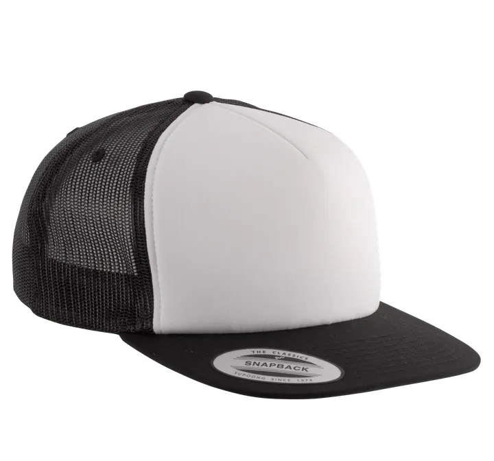 Casquette Trucker classique - 5 panneaux Black / White