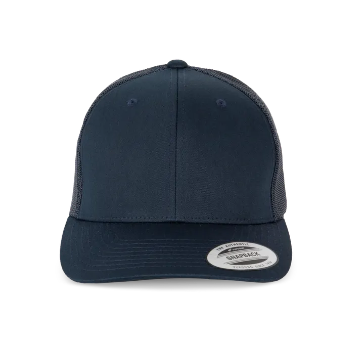 Casquette Trucker modèle rétro - 6 panneaux Navy