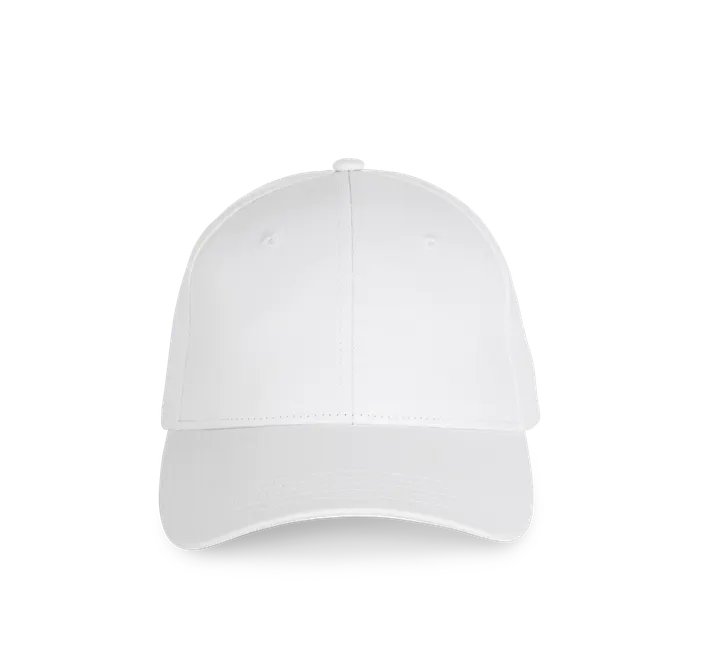 6-Panel-Kappe aus recycelter Baumwolle White