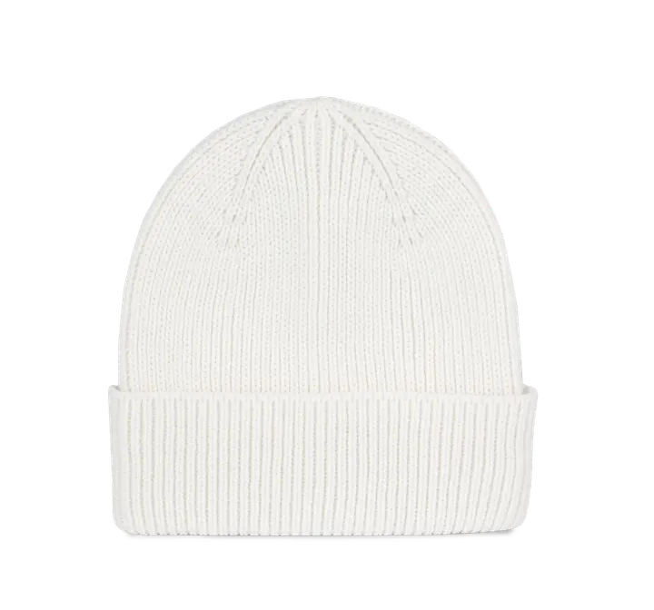 Bonnet côtelé avec revers Off White
