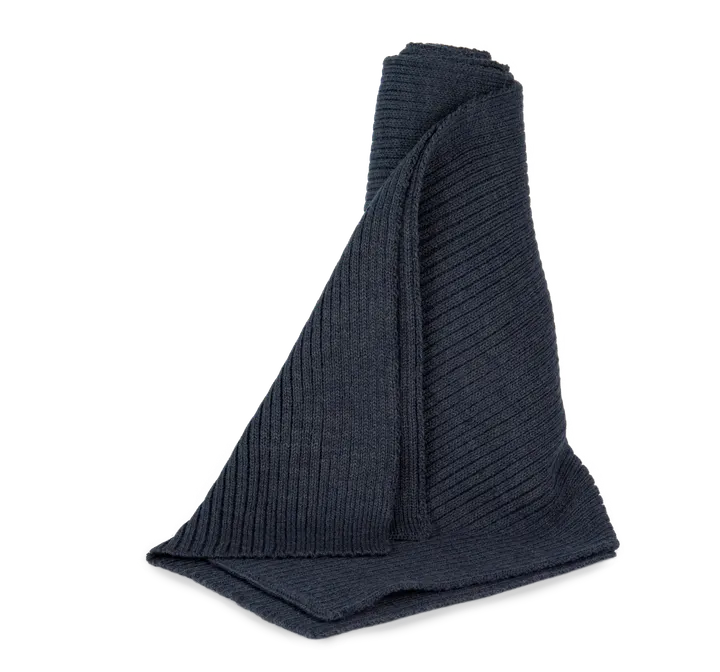 Écharpe à maille côtelée Navy