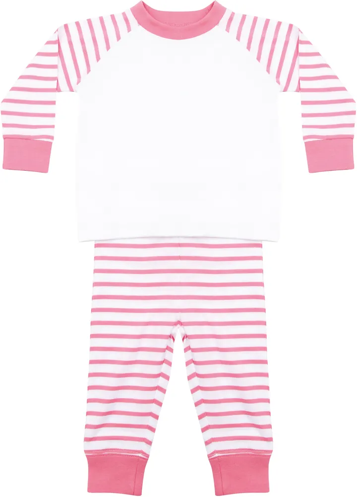 Pyjama à rayures Pink / White