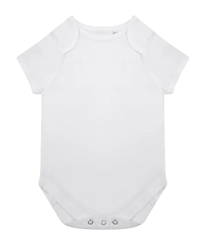 Body mit kurzen Ärmeln aus Bio-Baumwolle White