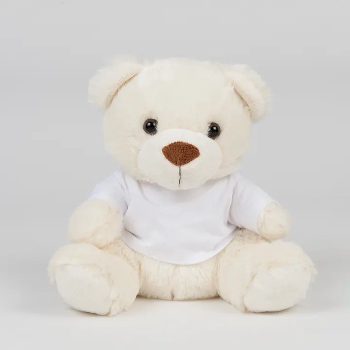 Ours en peluche avec t-shirt Cream