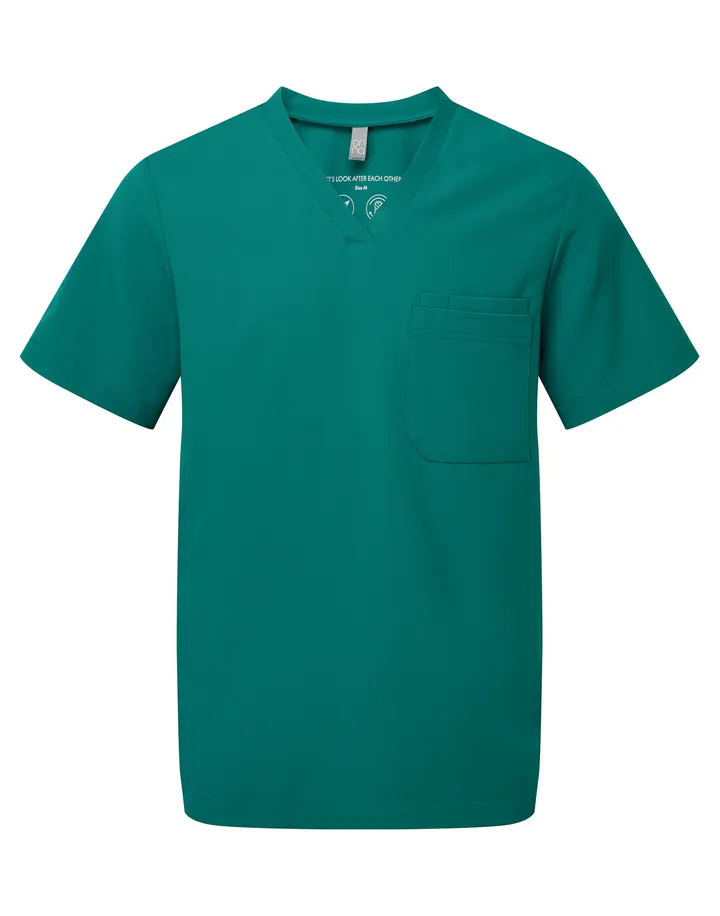 Stretch-Tunika für Herren mit kurzen Ärmeln Clean Green