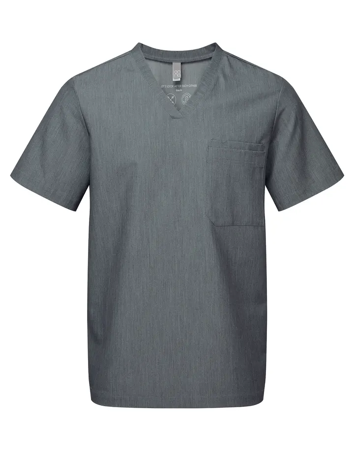 Stretch-Tunika für Herren mit kurzen Ärmeln Dynamo Grey