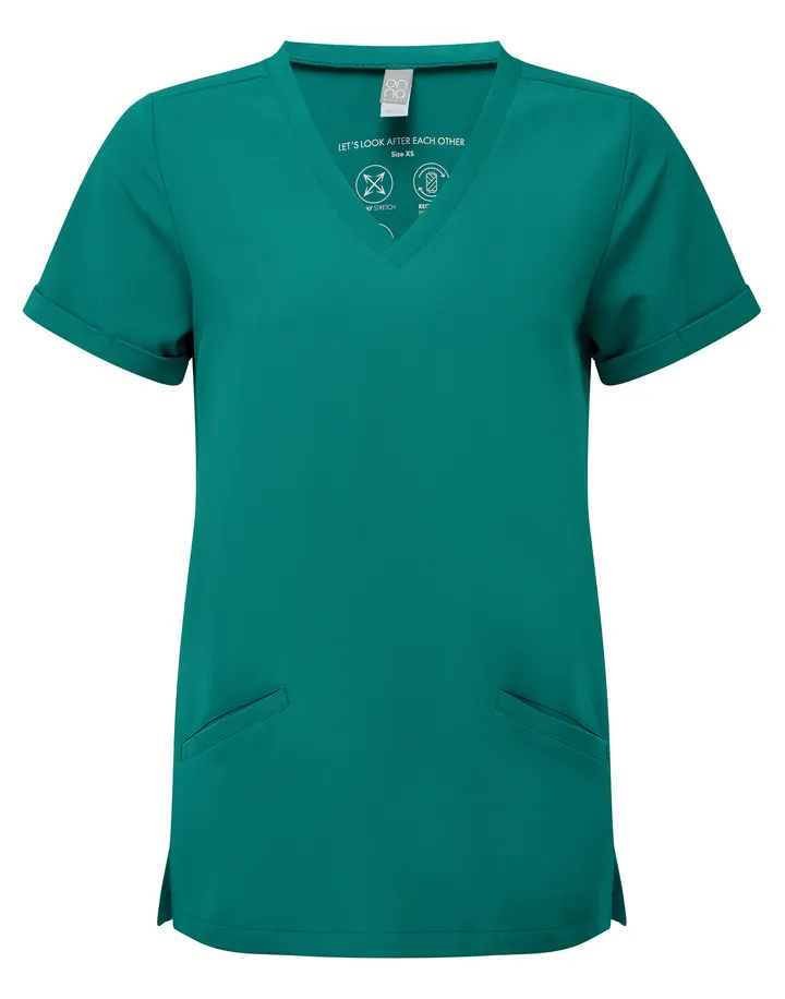 Tunika mit Stretchanteil und kurzen Ärmeln, Damen Clean Green