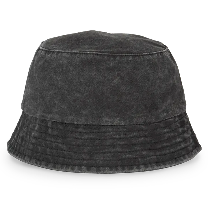 Umweltfreundlicher ausgewaschener Unisex-Sonnenhut Washed black