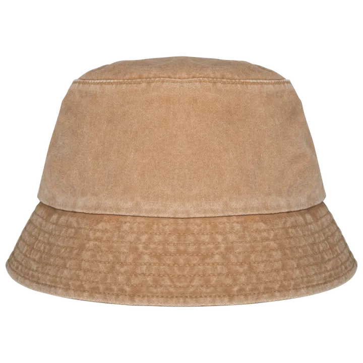 Umweltfreundlicher ausgewaschener Unisex-Sonnenhut Washed Dark Camel