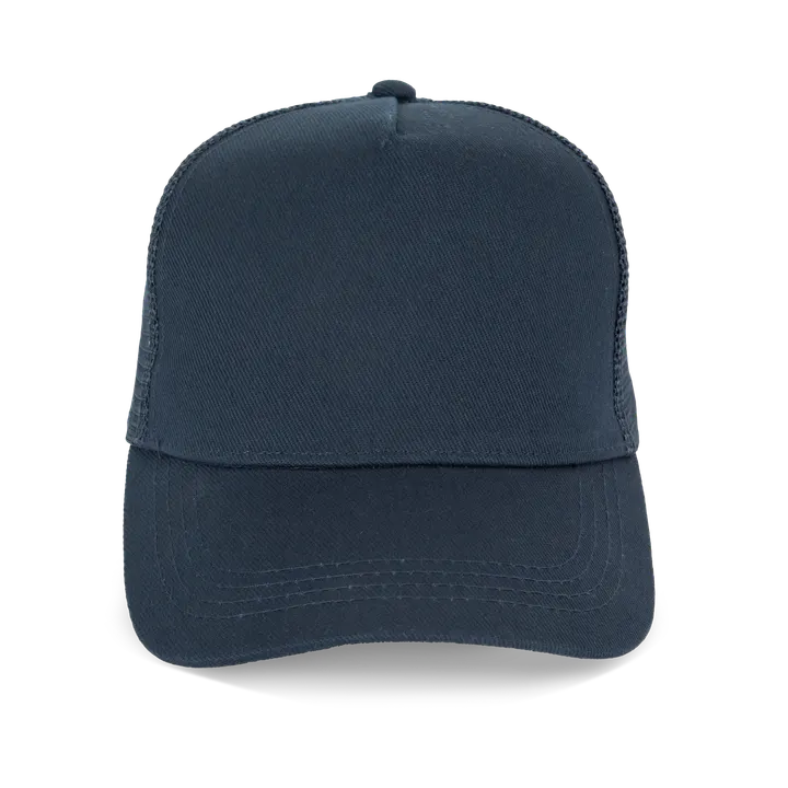 Casquette trucker écoresponsable 5 panneaux unisexe Navy Blue