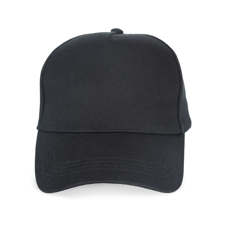 Umweltfreundliche Unisex-Kappe – 5 Panels Black