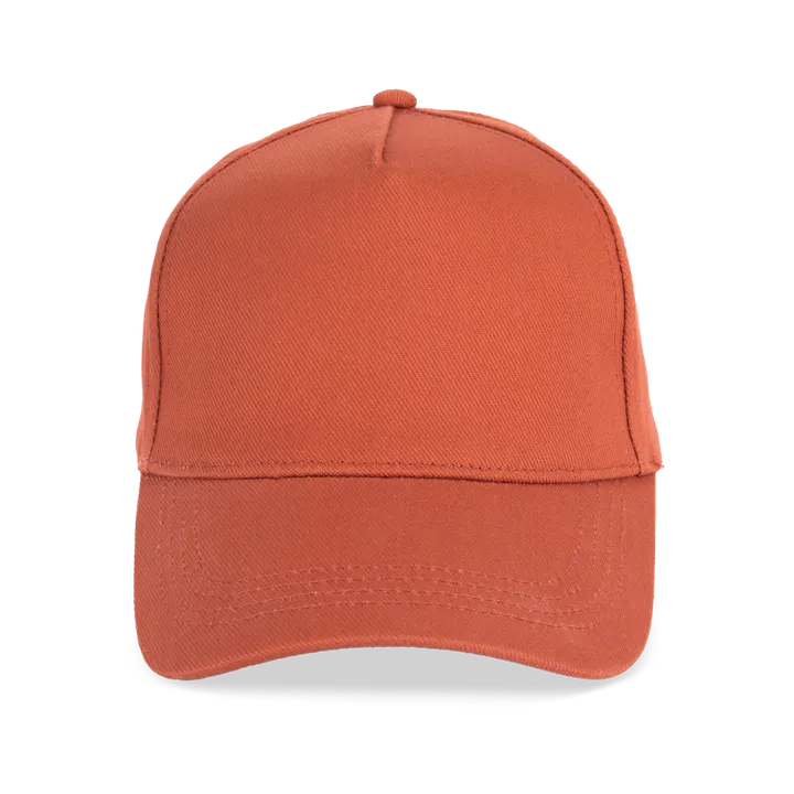 Umweltfreundliche Unisex-Kappe – 5 Panels Burnt Brick