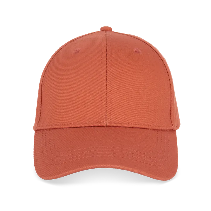 Casquette écoresponsable 6 panneaux unisexe Burnt Brick
