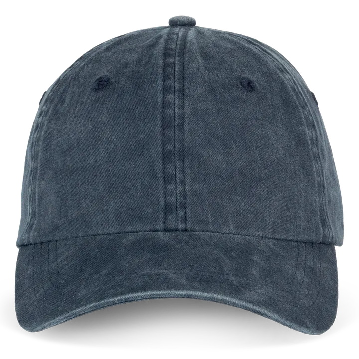 Umweltfreundliche ausgewaschene Unisex-Kappe Washed Navy Blue