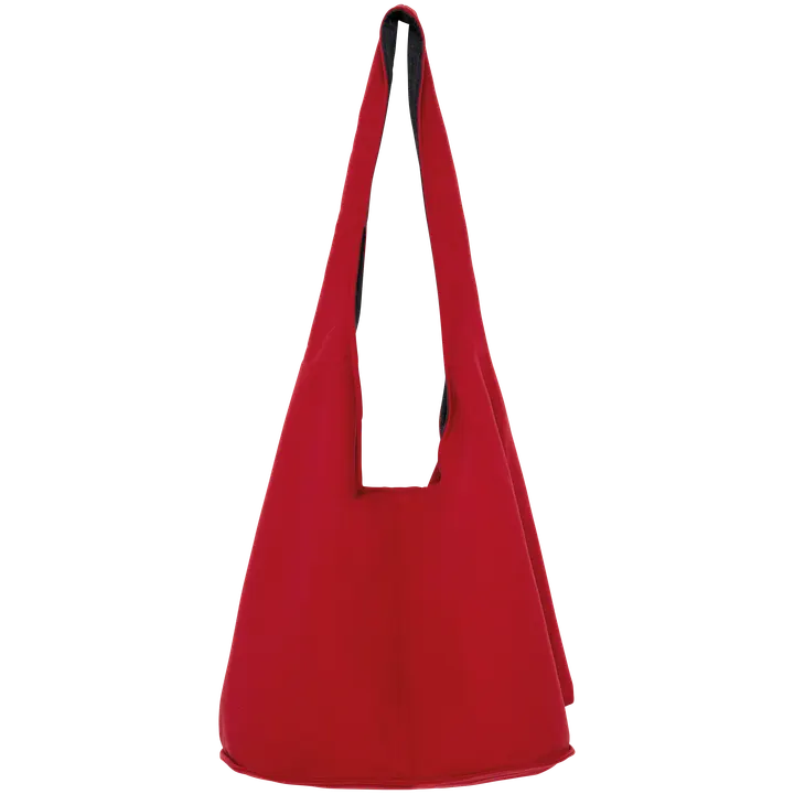 Umhängetasche aus Molton Hibiscus Red
