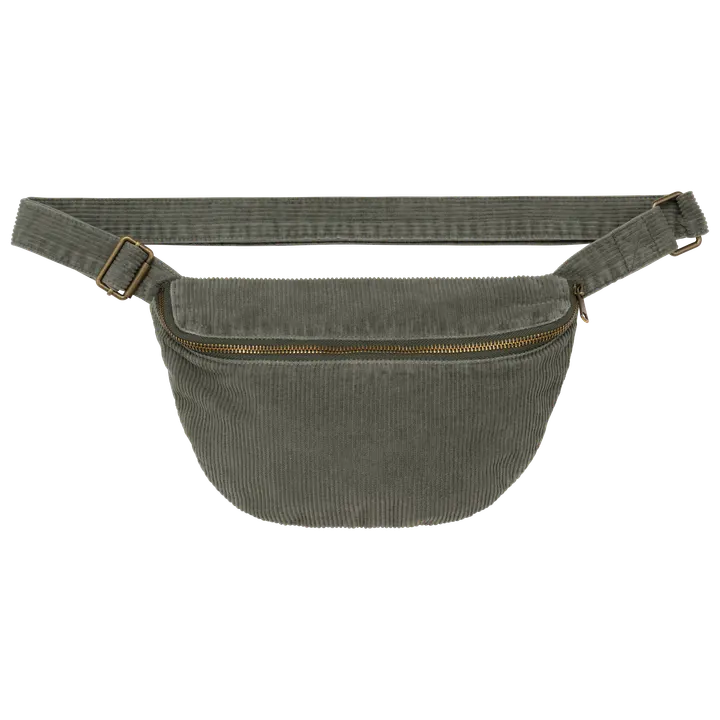 Umweltfreundliche Ausgewaschener Gürteltasche aus Kord Washed Organic Khaki