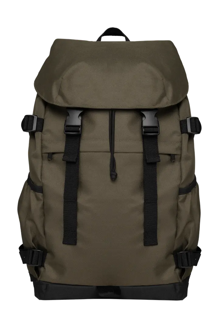 Umweltfreundlicher Unisex-Rucksack Organic Khaki / Black