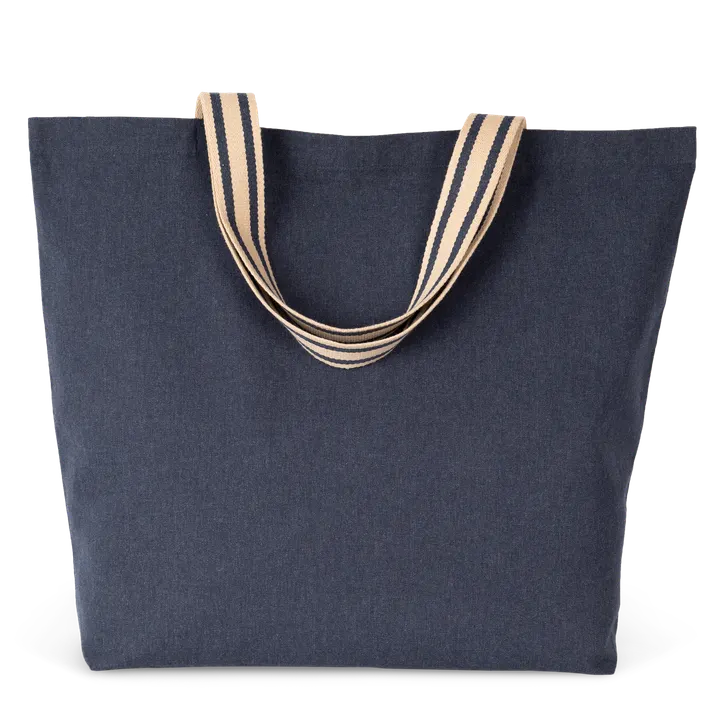 Grand sac shopping écoresponsable Horizon Blue / Desert Sand / Horizon Blue Stripes